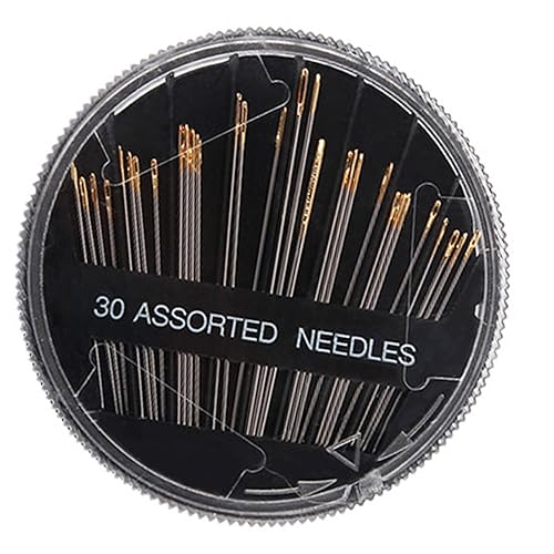 Sturdy Alloy Hand Stitching Needle Set of 30 with Reinforced