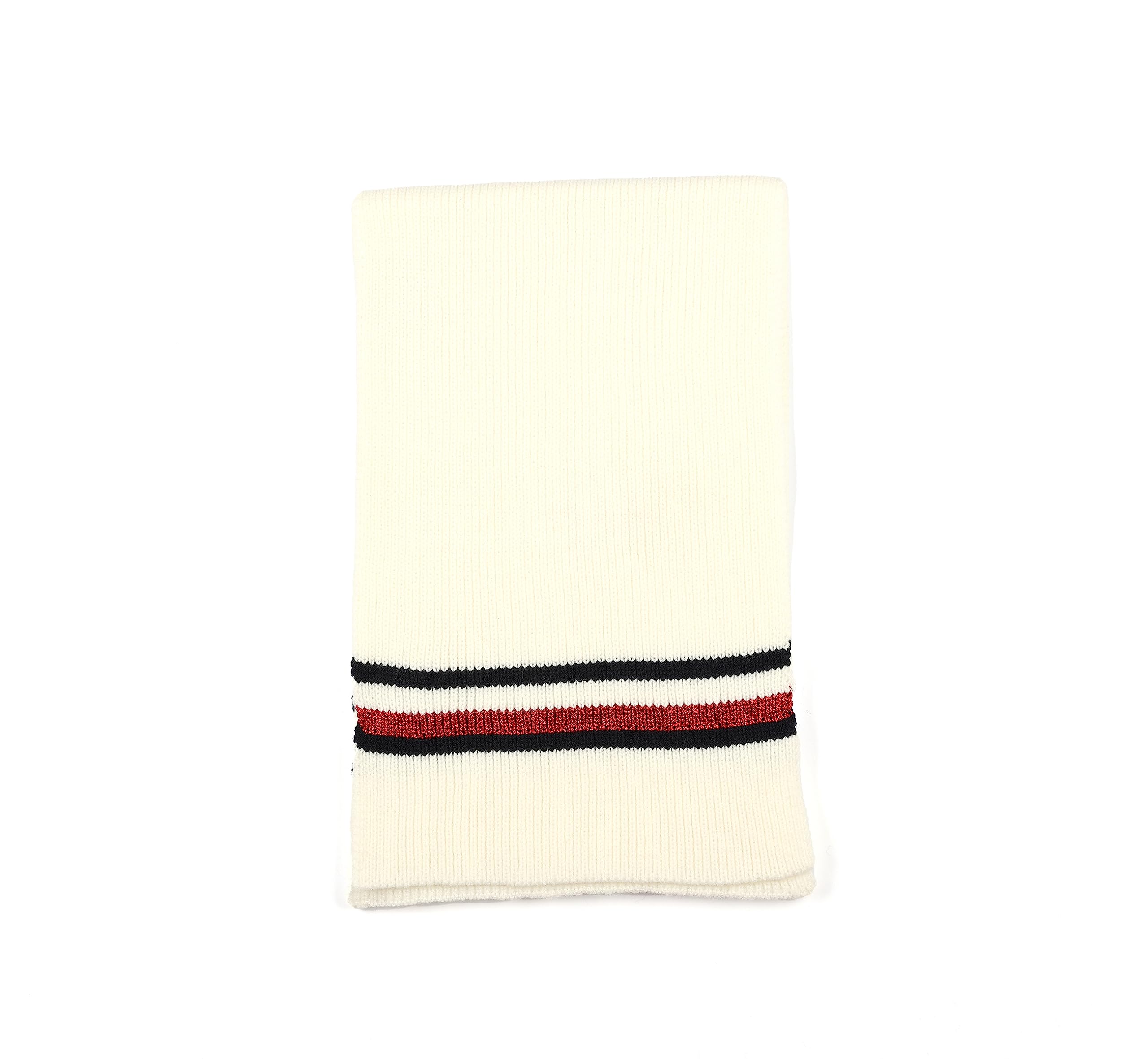 Tommy Hilfiger Women's Metallic Stripe Scarf, Ecru Multi, One Size
