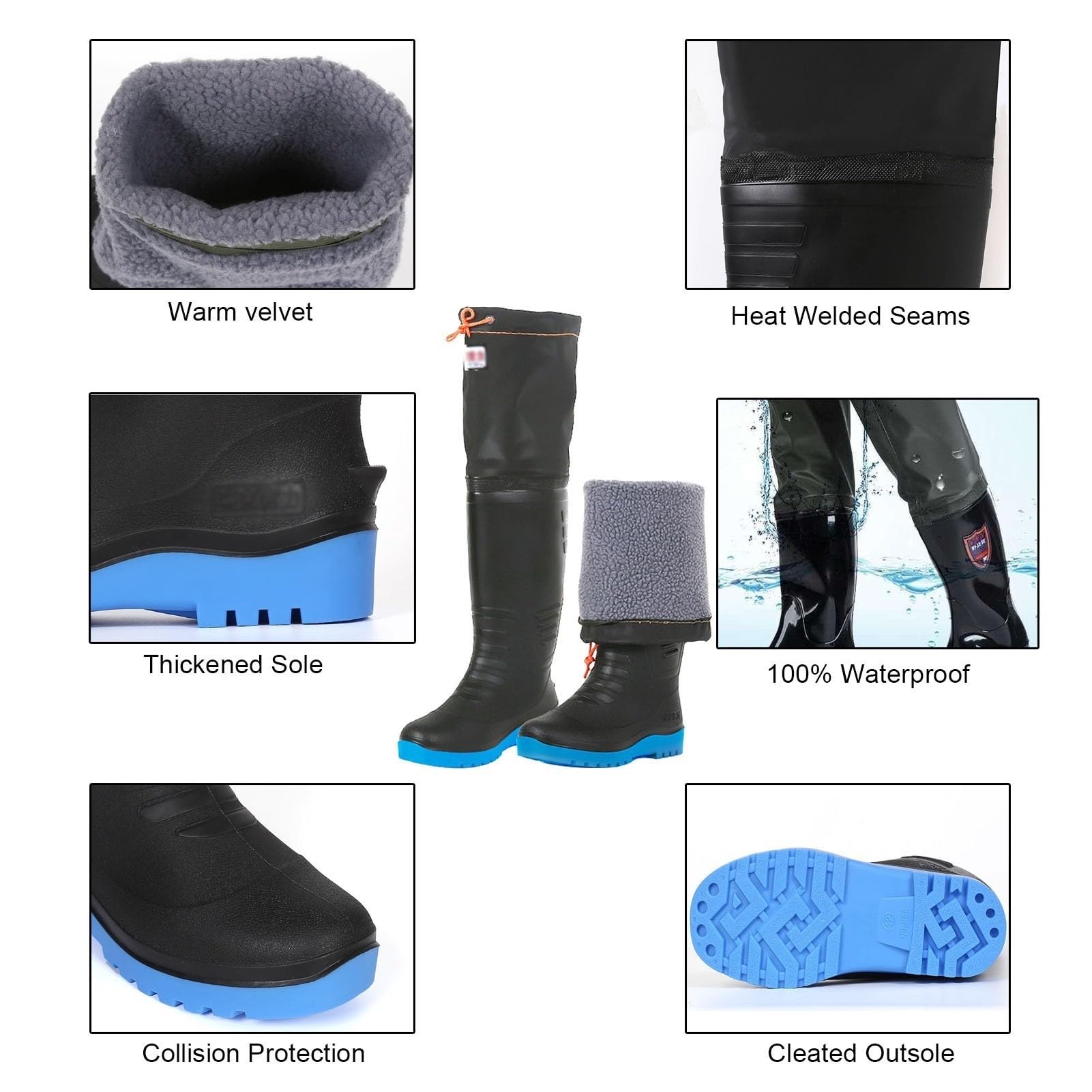 Buty i wodery Wodoodporne Buty Wędkarskie Dla Mężczyzn I Kobiet, Buty Wędkarskie Na Tereny Rolnicze/bagna/podróże