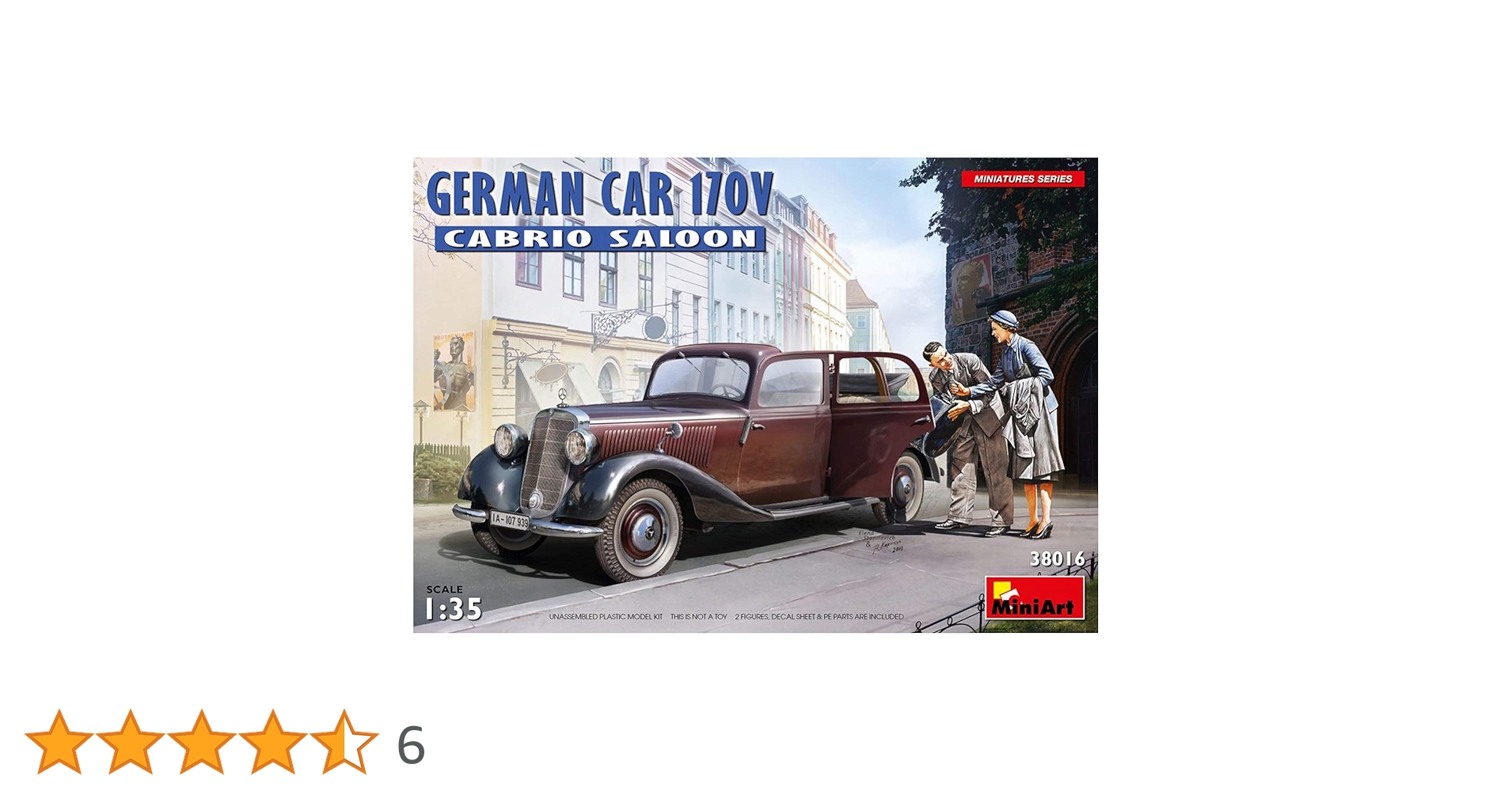 (未使用･未開封品)　ミニアート 1/35 ドイツ 170Vサルーン4ドア/ドイツ民間仕様 フィギュア1体付 プラモデル MA38008 qdkdu57 Amazon | ミニアート 1/35 ドイツ 170Vサルーン4ドア/ドイツ民間