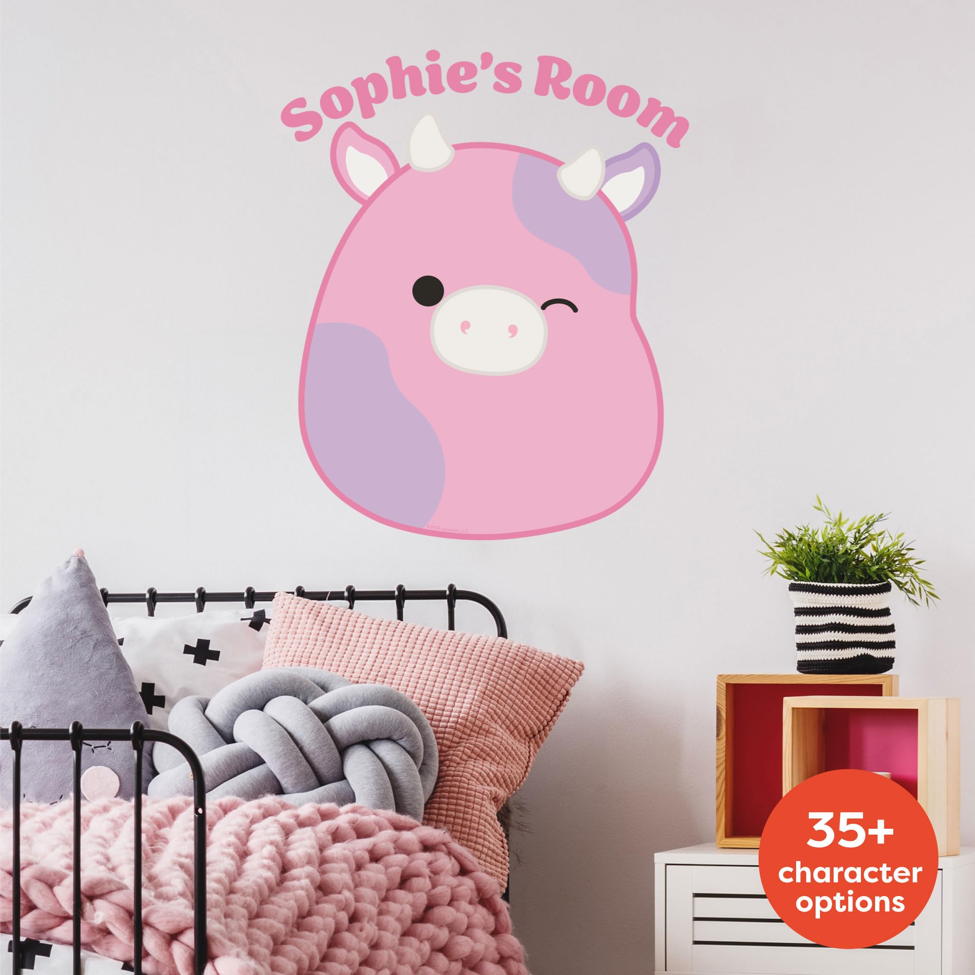 Squishmallows Wall Sticker - Individual Character Personalised Decal Wall Art (90cm)