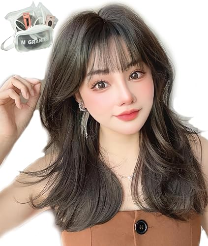 MGRANDE Peluca línea premium  Active Top Stylist Produc Juego de 6 artículos línea de color interior peluca original de mujer semilarga efecto de