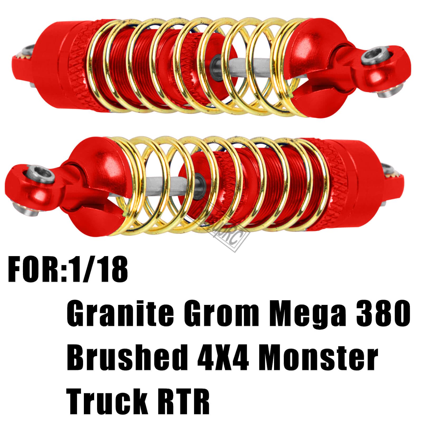 Hot Racing TD100T08 Silver Internal Spring Air Shocks 100mm