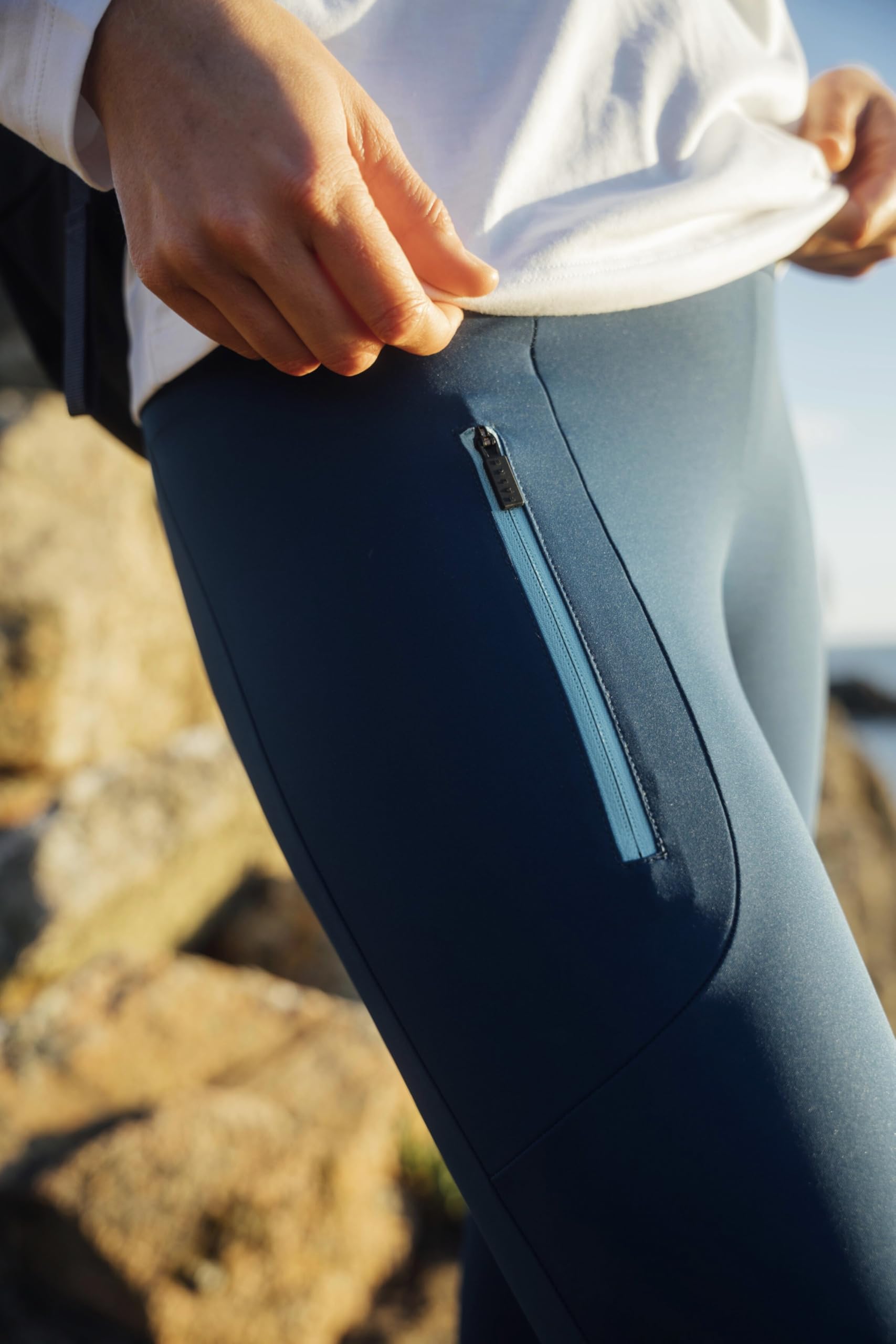 Falke Trekking Tights W Ti Funktionsmaterial Feuchtigkeitsregulierend Uneingeschränkte Bewegungsfreiheit 1 Stück - Spodnie lekkoatletyczne Kobiety
