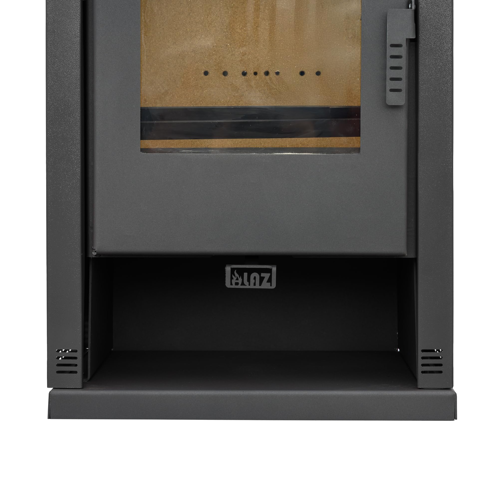 ALAZ Mouse K9-MAX Kaminofen 9 kW – Schwarz | Holzofen mit Schamott-Brennkammer & großem Sichtfenster | Für Holzscheite bis 50 cm | Verbessertes Griffdesign | Energieeffizienz A+