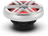 Vista 3 de Rockford Fosgate M2D2-10I Color Optix 10" DVC 2-Ohm Infinite Baffle Multicolor LED Iluminado Subwoofer Marino - Blanco/Acero inoxidable