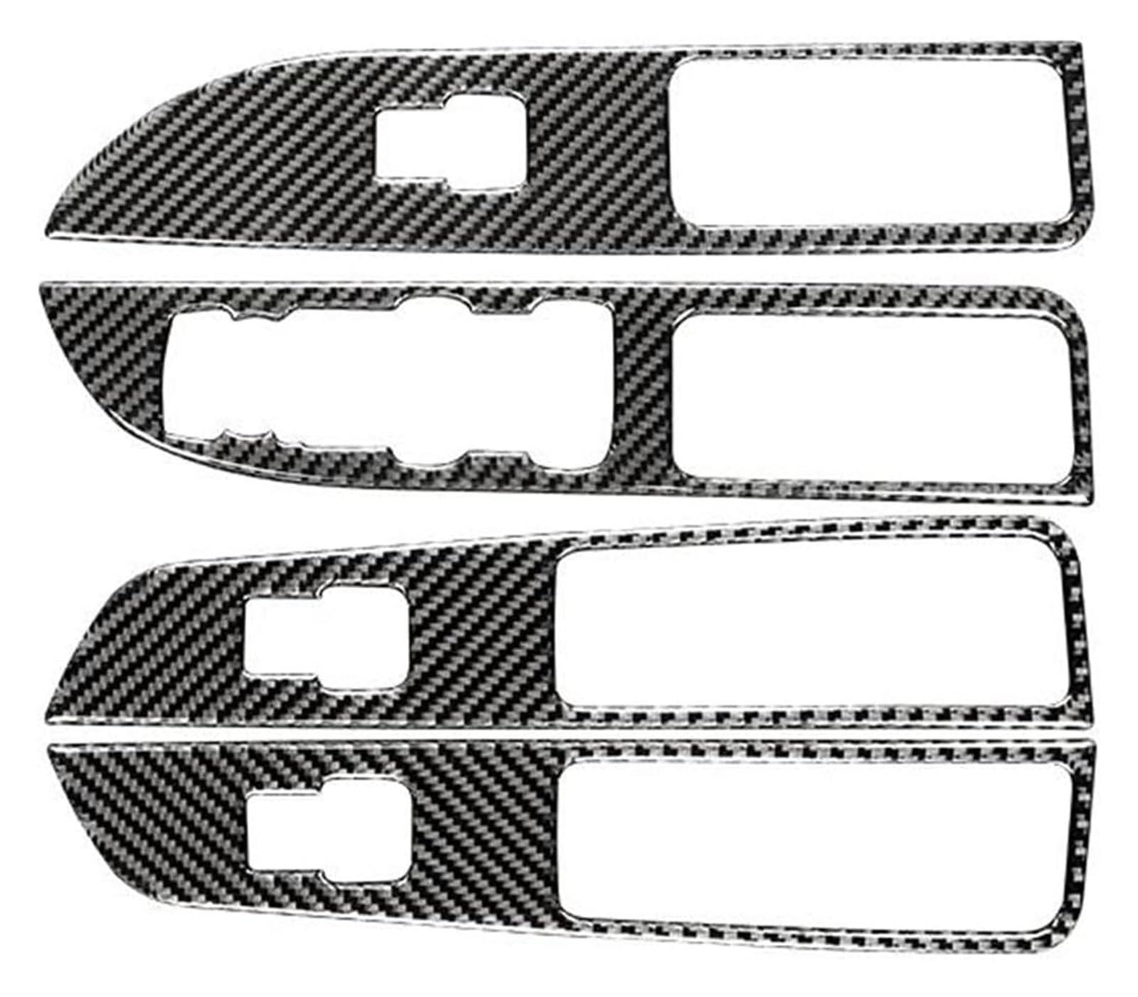 Decoration Interior Trim for Explorer 2013-2019 Window Lift Control Panel Decoration Cover Sticker Decal(Black,LHD)