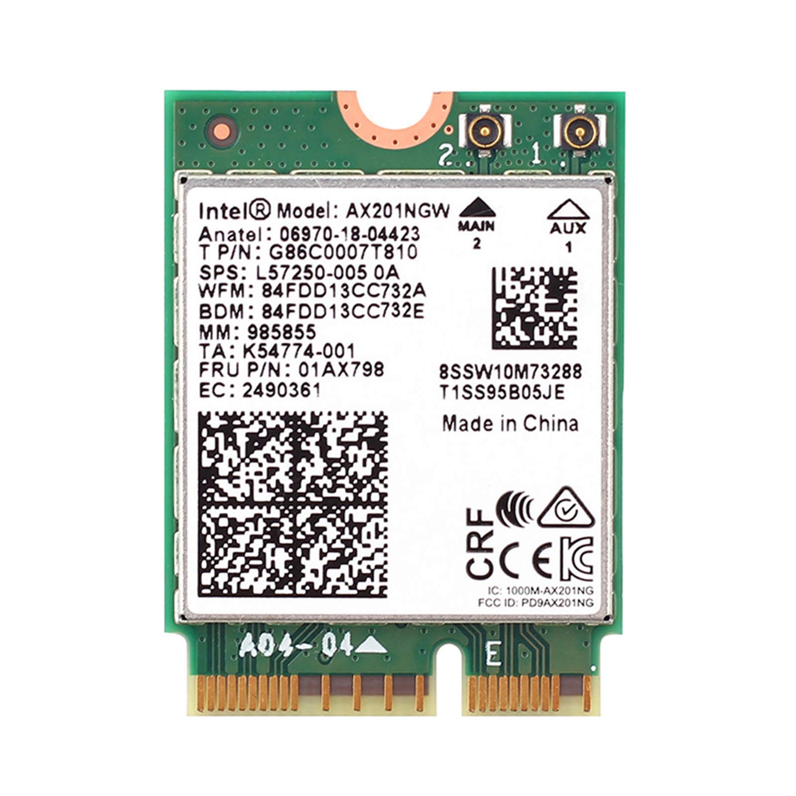 Amazon | Wi-Fi 6 AX201 NGW D2W Wi-Fi 6 802.11ax Intel Dual Band