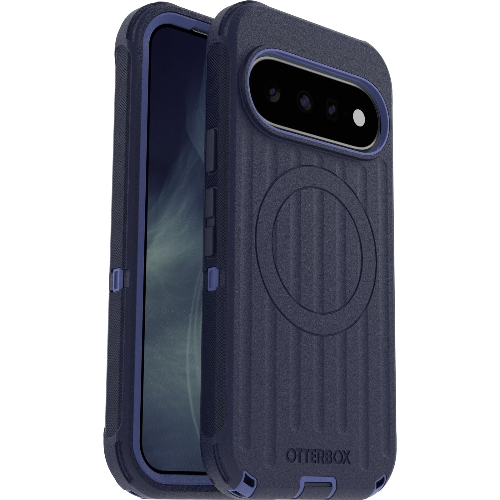 OtterBox Cover Defender Pro Pixelsnap per Pixel 11/Pixel 11 Pro, Blu | Custodia protettiva antiurto, a prova di caduta, protezione estrema, con magneti, testata 7x norme MIL-STD 810G