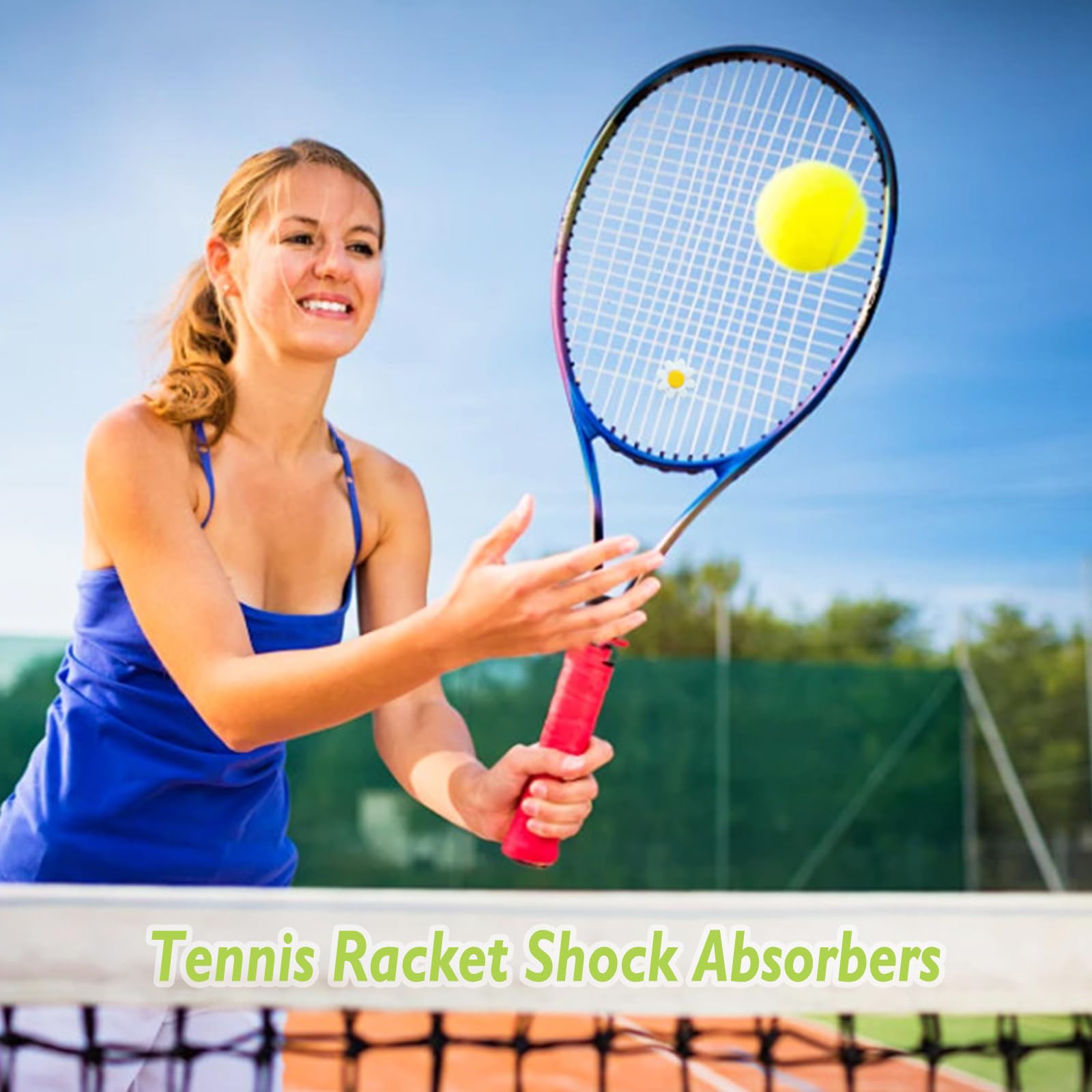 Amortiguadores de tenis de silicona para raquetas de tenis, bádminton y squash, forma de garra de gato