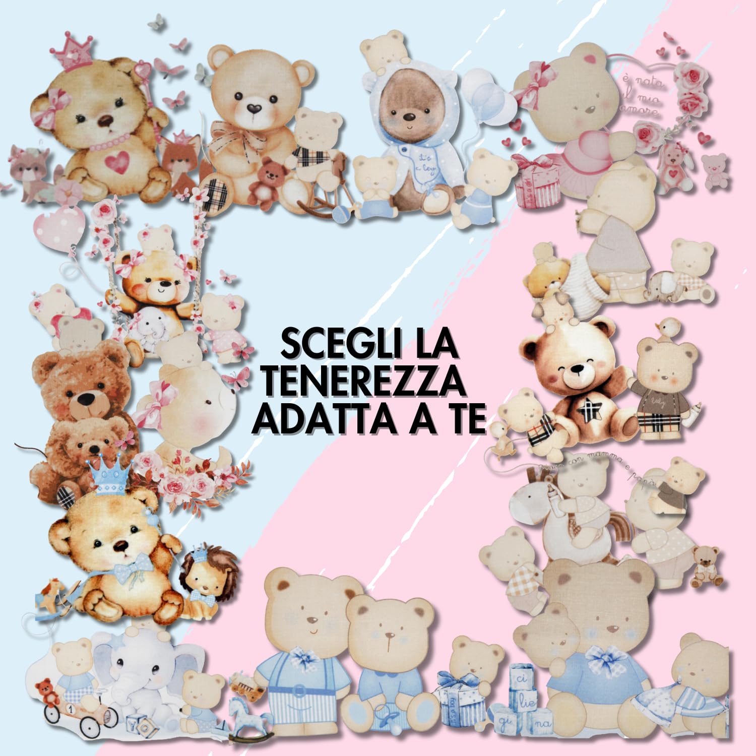 Ciliegina Set 3 Lenzuola Culla 100% Cotone Completo + sotto con elastici Federa Bambino Bambina idea regalo (Farfalle)