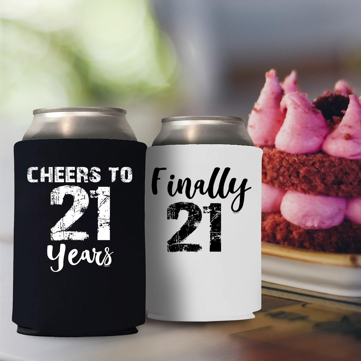 Finally 21 Cheers to 21 Years Twenty First Can Coolie Holder 21st Birthday Decorations 21st Birthday Gift Best 21st Birthday Gifts For Men Party Favors Happy 21st Birthday Decorations - Image 5