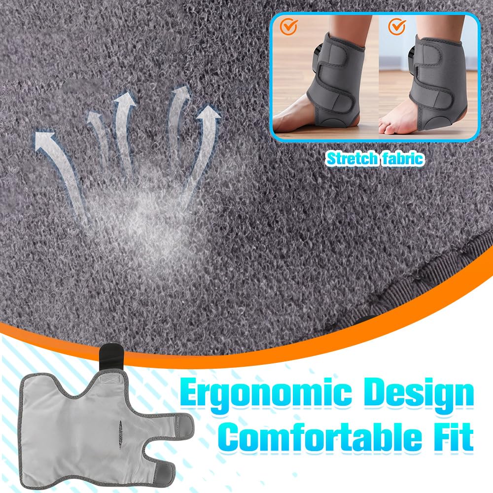 Masajeador de Pies Electrico, Recargable Foot Massager, con 3 Modos, 6 Niveles de Calor, Masajeador Eléctrico para Tobillos, Talones, Plantas, Empeines