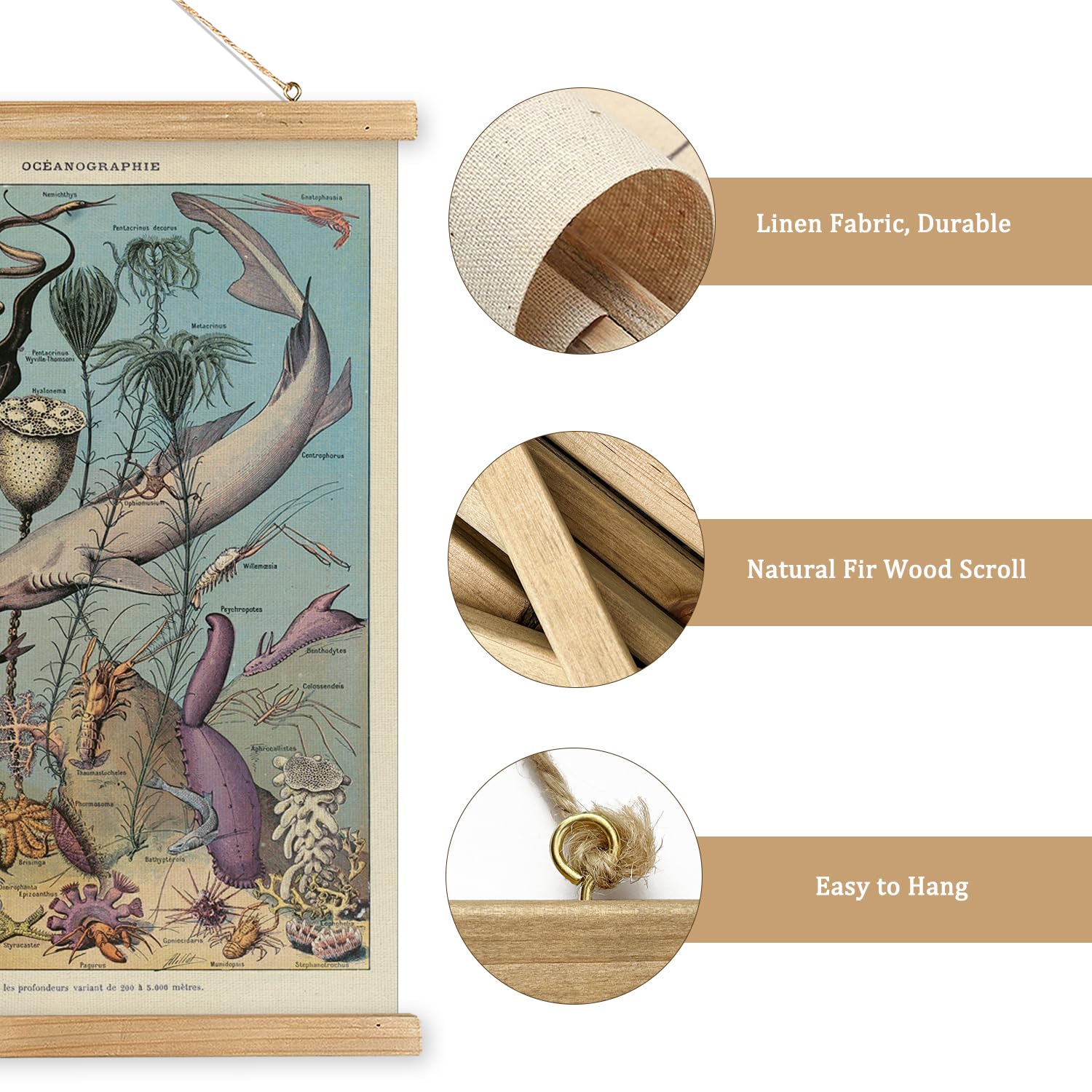 Amazon.com: 2 Pack Vintage Poster Hanger Frame, Retro Style