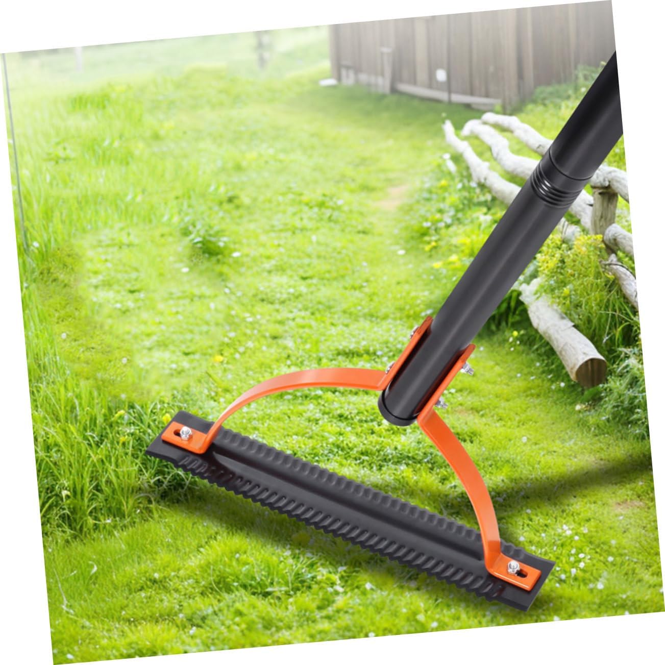 BESPORTBLE Manual Grass Cutter Double-Edged Serrated Blade for Lawn and Garden Weeding Long Handle Weed Trimmer Tool Sturdy and Efficient Weed Cutting Accessories