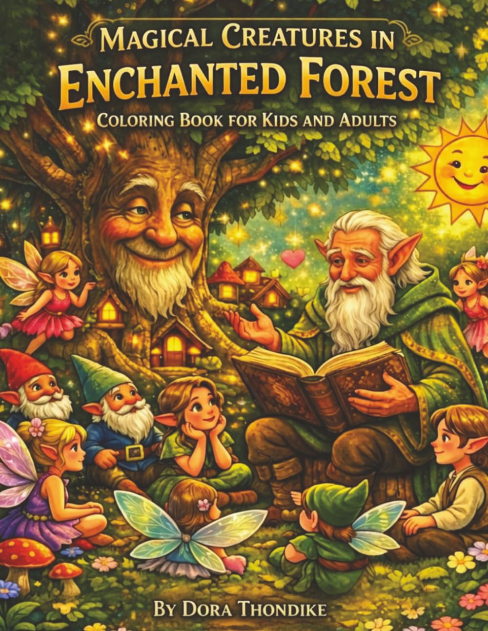 MAGICAL CREATURES IN THE ENCHANTED FOREST,COLORING BOOK FOR KIDS AND ADULTS: A Relaxing Coloring Adventure with Magical Creatures, Forest Life, and ... Epic Adventures and Enchanting Animals)