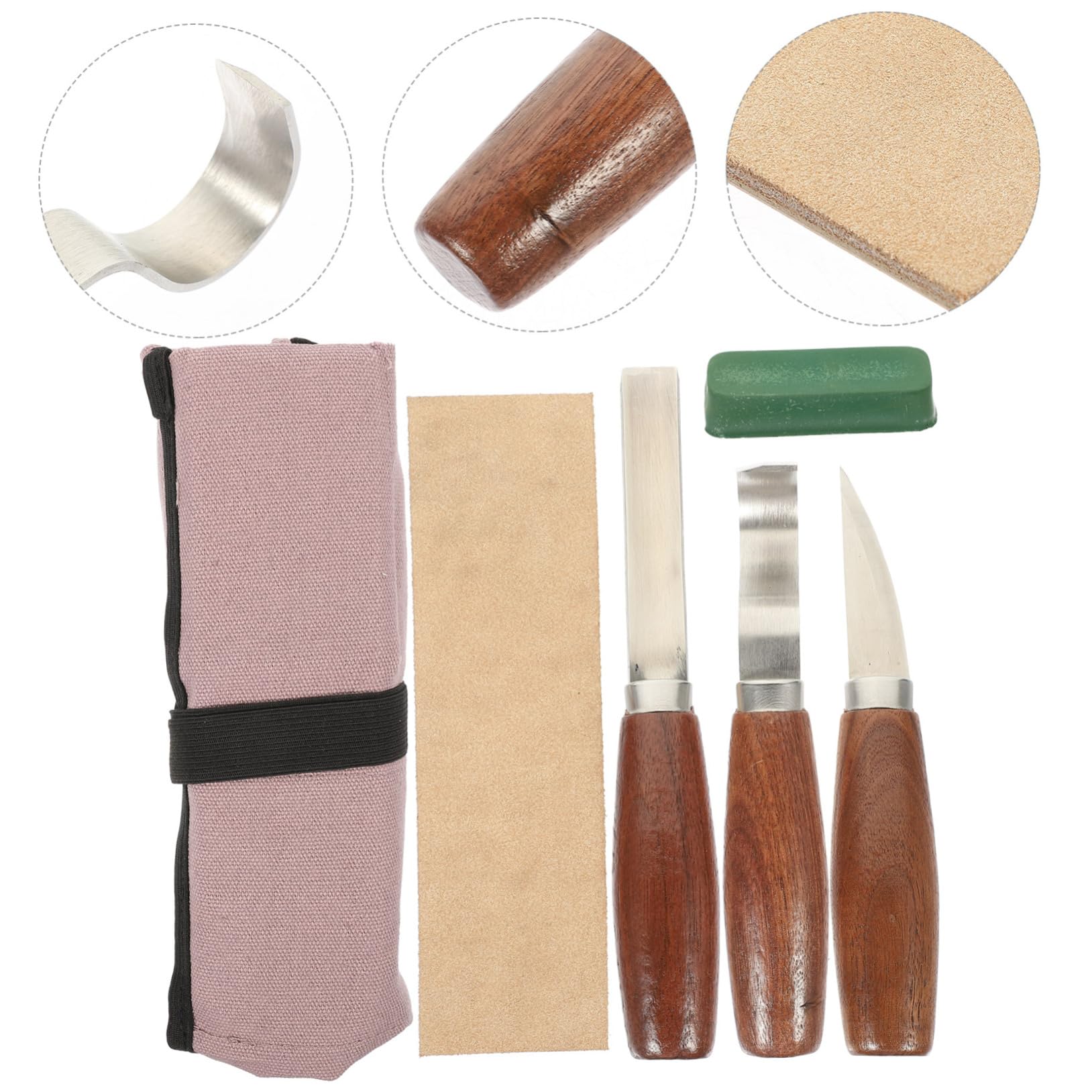 TEHAUX Utensili Per Intaglio Del Legno Strumenti Per Intaglio Mano Kit Per Lavorazione Del Legno Con Lame Resistenti All Usura Utensili Multifunzionali Per Hobby e
