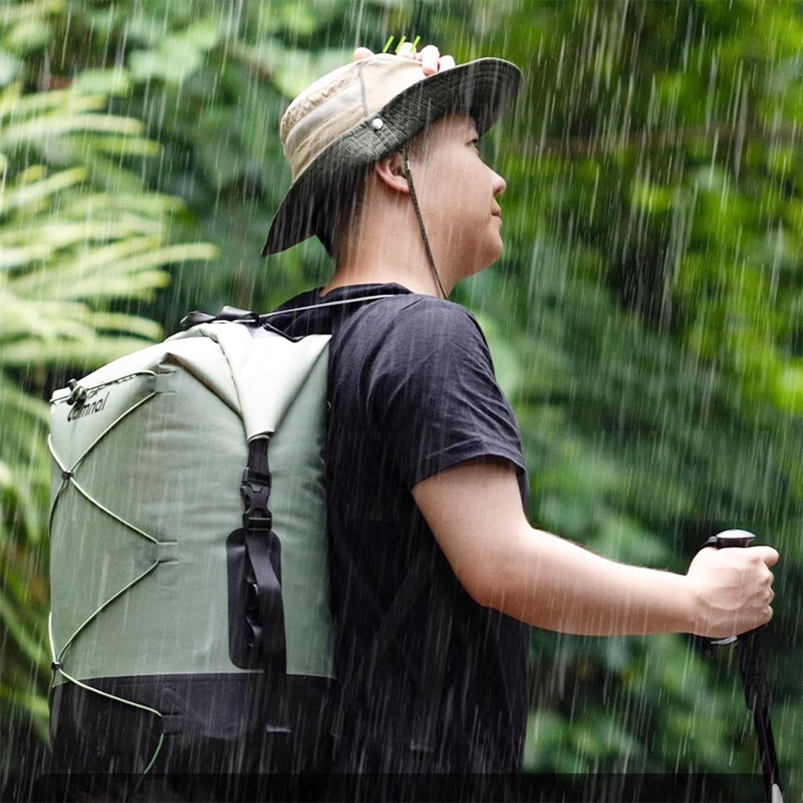Gralara 40L Trockenbeutel für Kajakfahren und Wassersport, Rucksack für Camping und Wandern