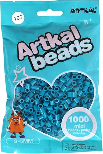 Artkal Cuentas de fusible, 1000 cuentas derretidas de 0.197 in, cuentas de hierro compatibles con Perler Beads Hama Beads, S105
