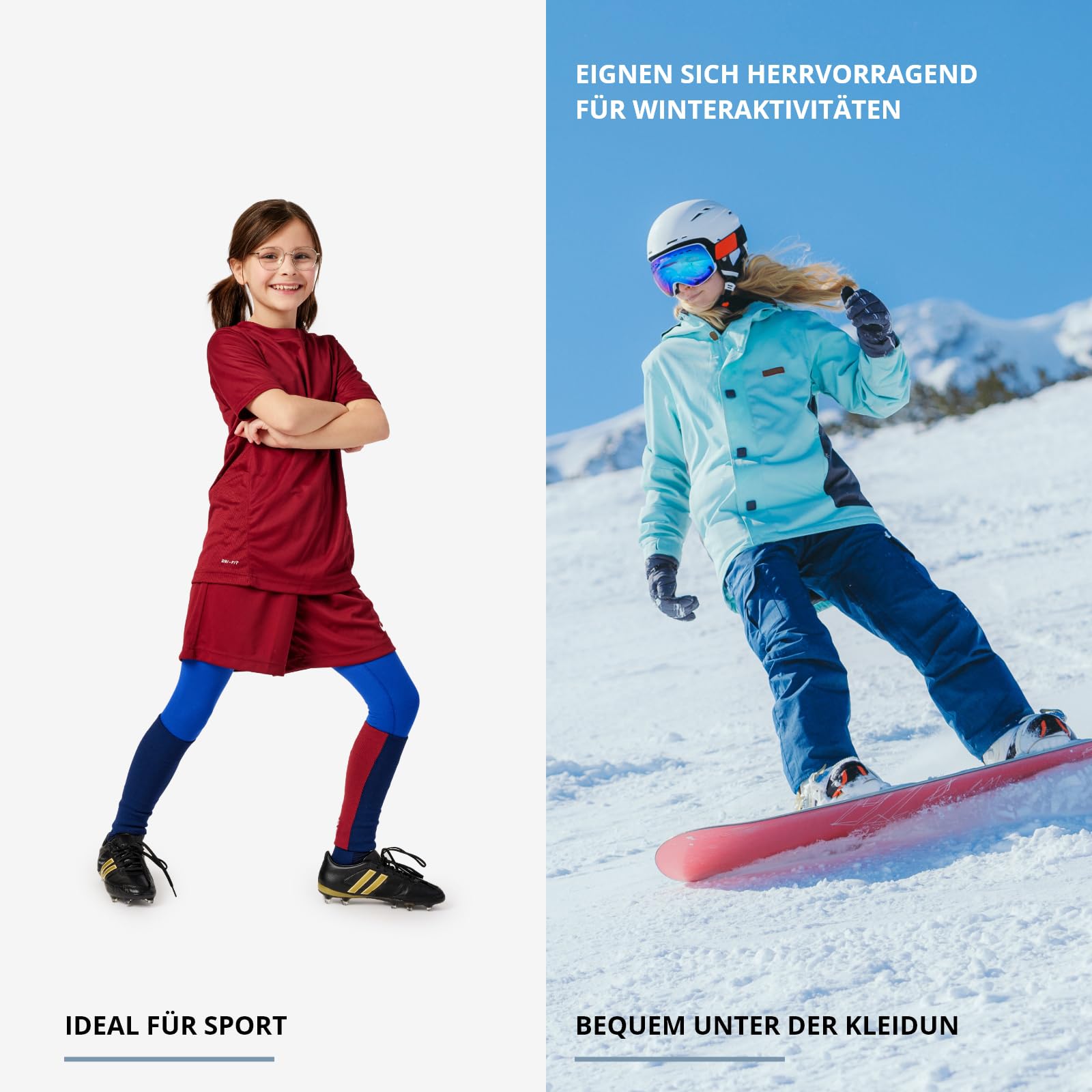 Leggins Térmicos para Invierno Niños Mallas Deportivas Sin Costuras Snowboard Esquís LA40-259