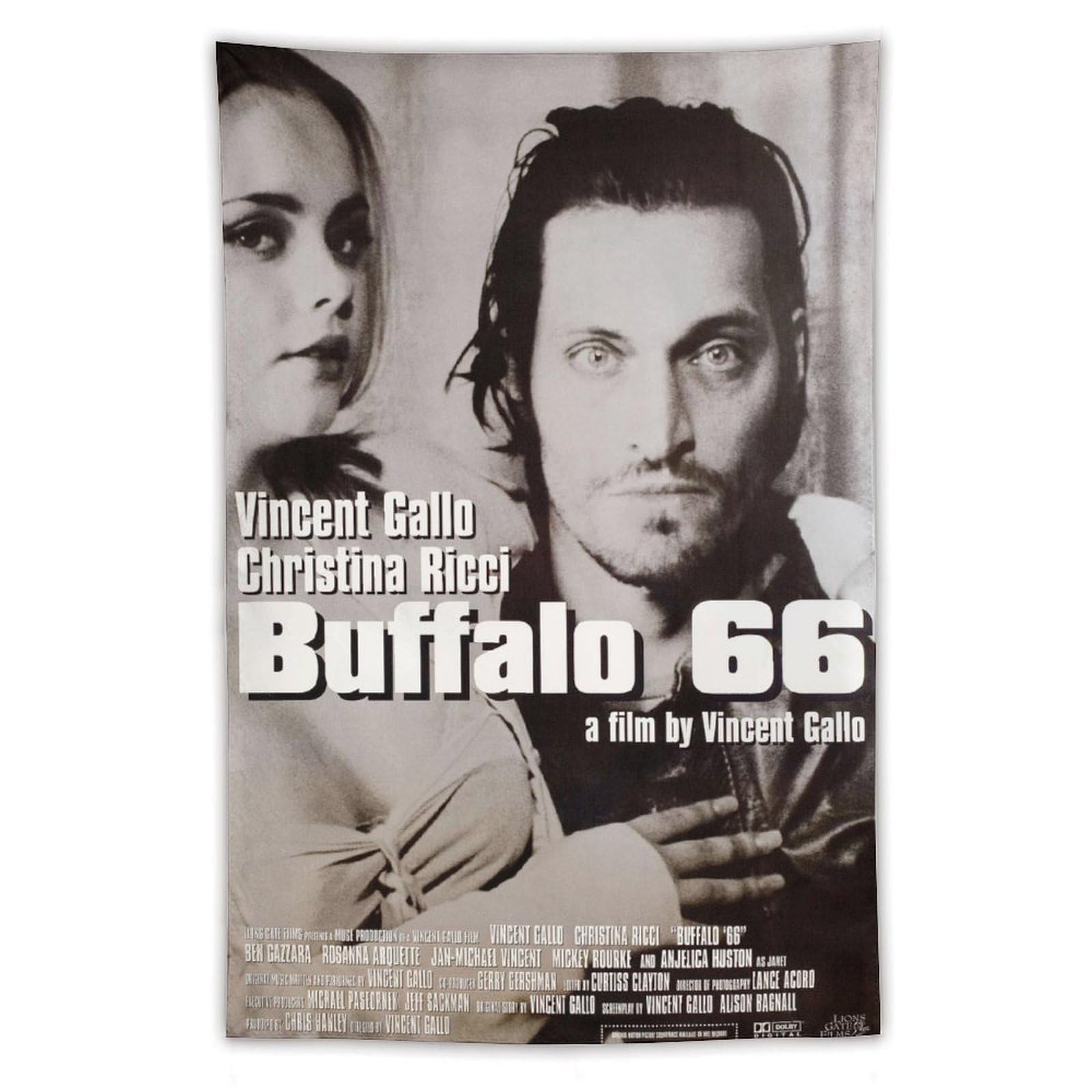 Buffalo66 当時物 ポスター Vincent Gallo movie Amazon.co.jp: Buffalo 66映画ポスター タペストリー バスルーム