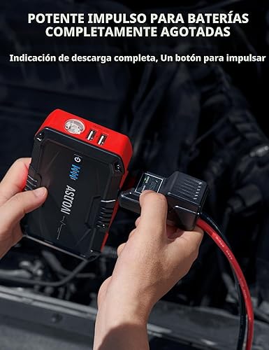 Miniatura 3 de AstroAI S8 Arrancador de Batería de Coche, Paquete de Arrancador de Batería de Puente de Coche para hasta 6.0L de Gasolina y 3.0L de Motores Diesel,