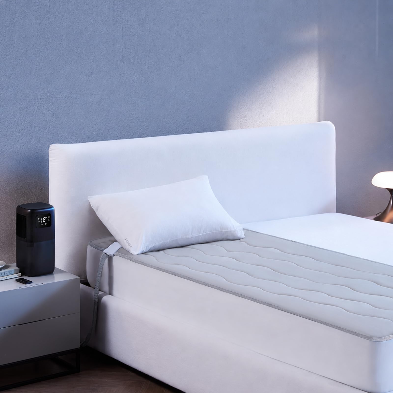 Photo 1 of Omni Sleep Water Cooling Mattress Pad - Twin, Light Gray