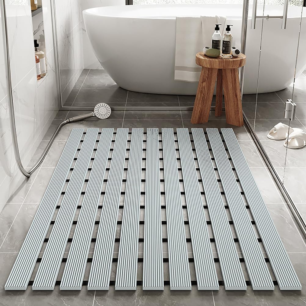 Antirutschmatte dusche 60x90 cm / 2.1 kg für Moderne Duschraum Automatische Ableitung Duschmatte rutschfest Waschbar Duscheinlage rutschfest