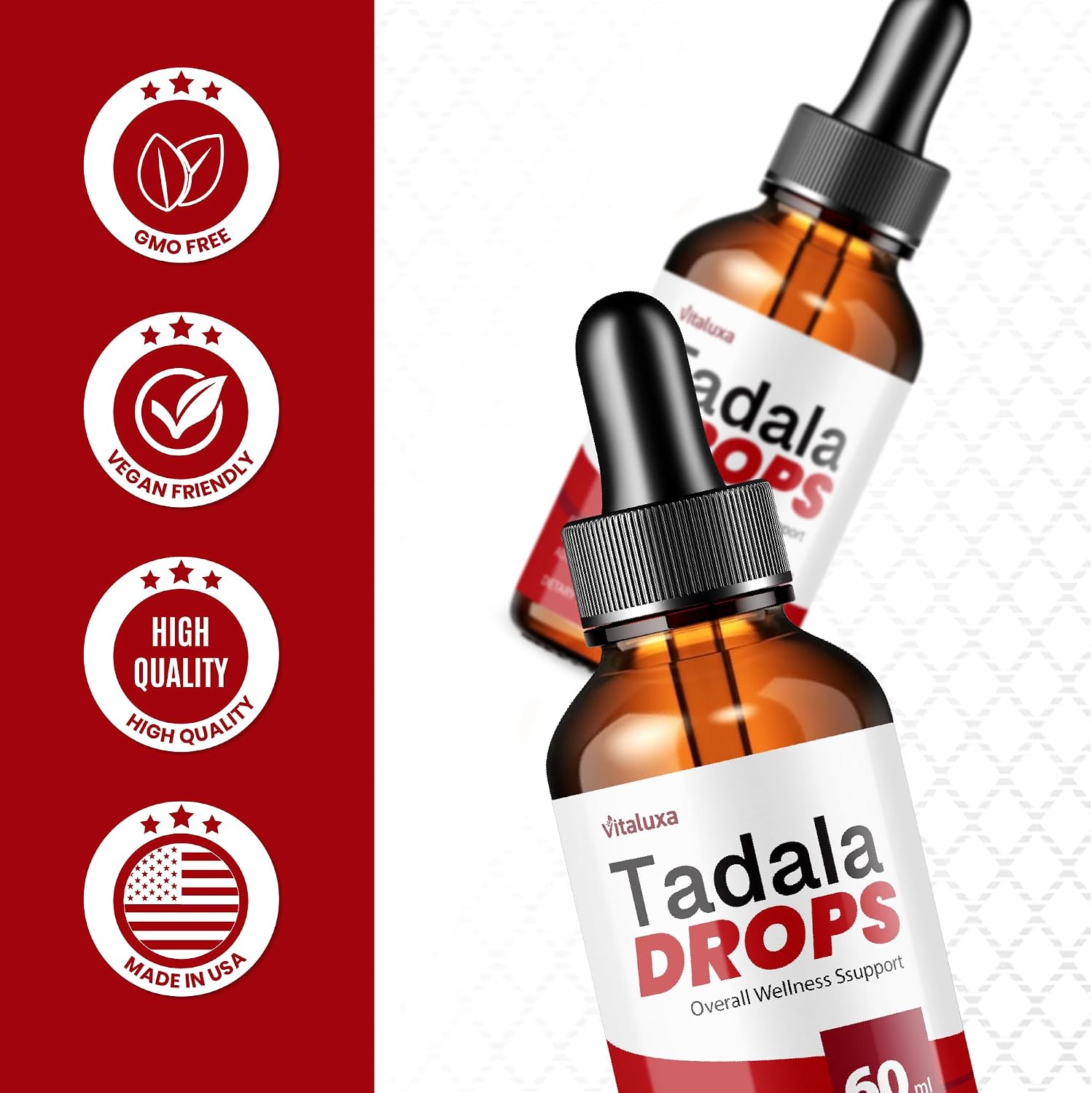 Tadala Drops for Men Health, Tadala Liquid Drops Supplement with Advanced Health Support Formula Men, Tadalla Liquid Draps for Max Strength and Overall Wellness Natural Relief Supplement Reviews (2oz)