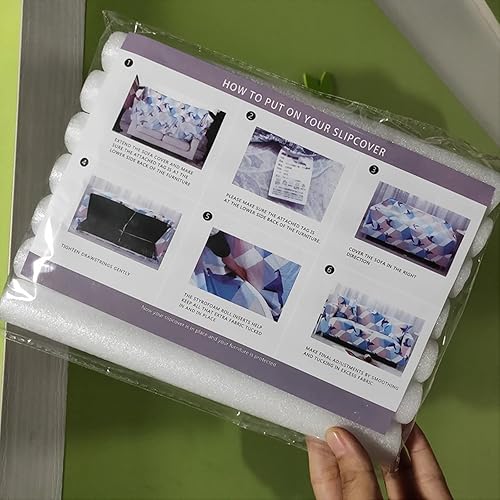 Miniatura 7 de Funda elástica de espuma para sofá, protector de muebles antideslizante, varillas de espuma, fundas elásticas para sofá, tiras de costura para