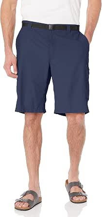 Columbia Men's Silver Ridge Cargo Shorts – Breathable, UPF 50 Sun Protection, Grey, Size 54x10