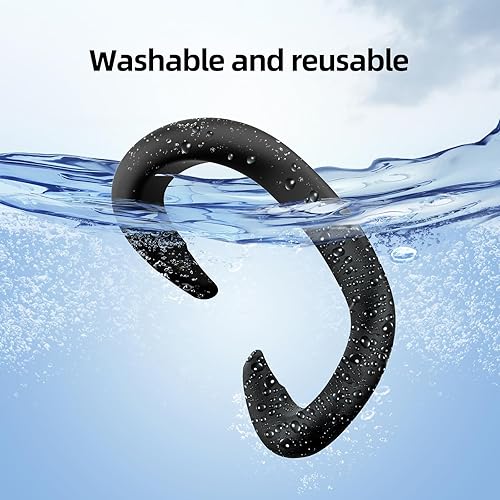 Miniatura 4 de OURVR Silicone Face Cover Pad Compatible with MetaOculus Quest 3 Headset Accessories,Vr Face Cushion Mask for Quest 3(Black)