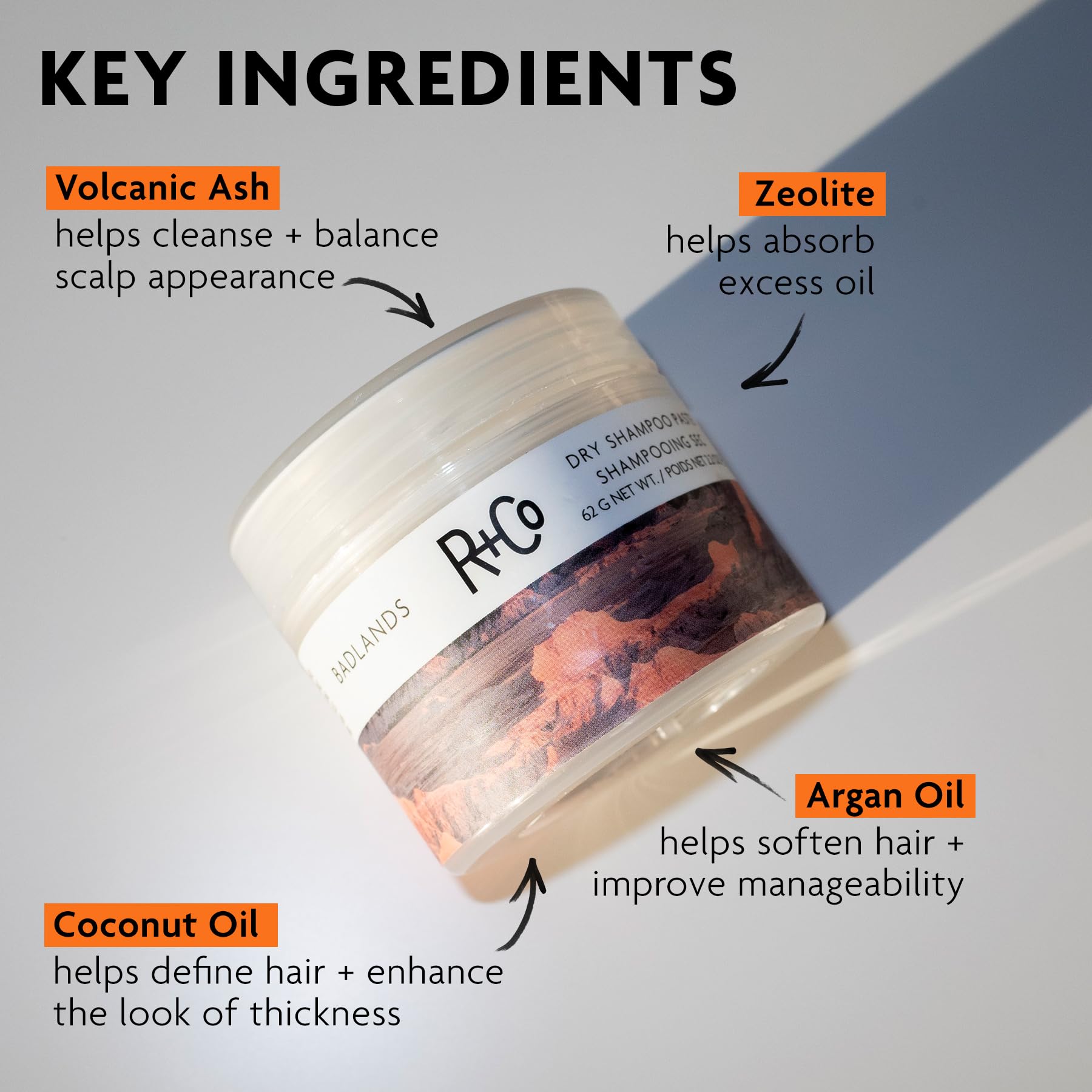 R+Co Badlands Dry Shampoo Paste 2.2 OZ