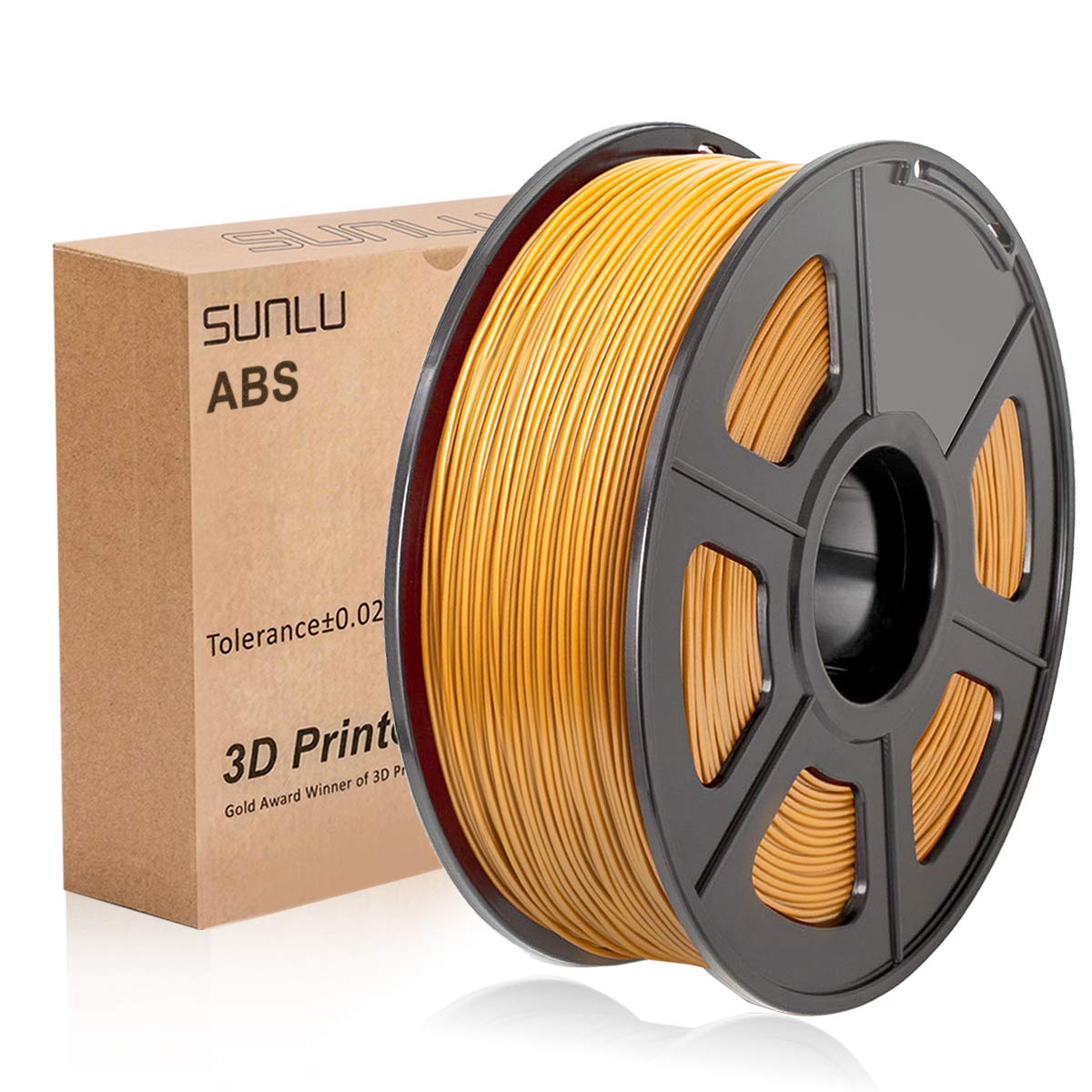 SUNLUABS Filament 1.75mm, High Heat Resistant 3D Printer Filament for Reliable Functional 3D Printing, High Strength, Impact Resistant, Durable, Fits for Most FDM 3D Printers, 1kg Spool, Gold