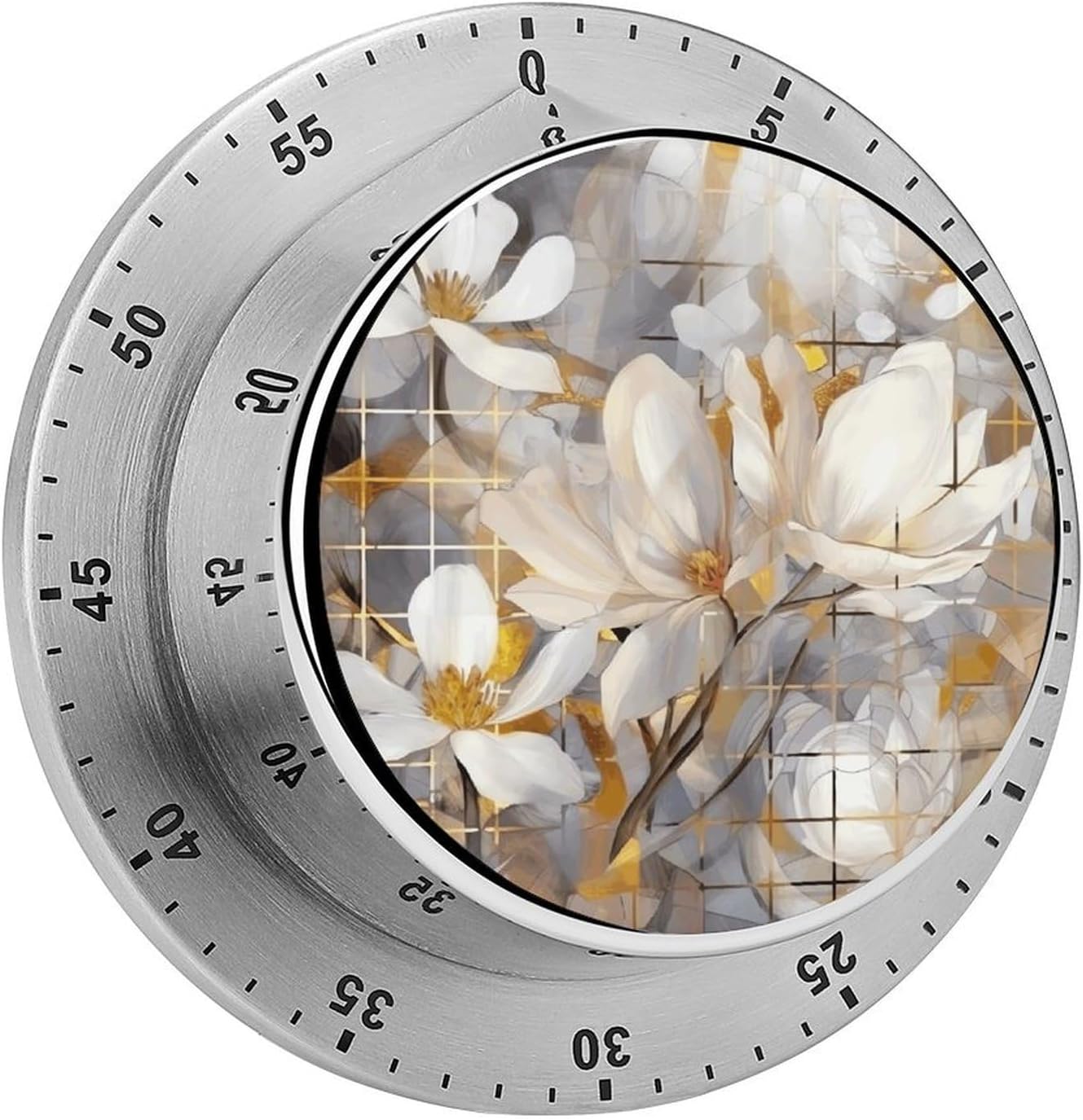 Amazon.com: Gold and Gray Timer Stainless Steel Timers Cooking Magnetic ...