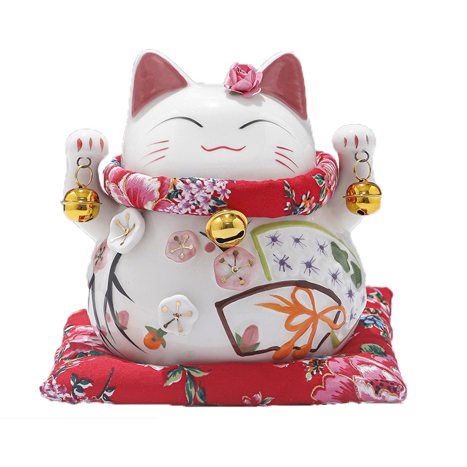 値下げ❗️招き猫　貯金箱　まねきねこ 陶器　開運　大きいサイズ　特大　30cm Amazon.co.jp: 招き猫 貯金箱 置物 商売繁盛 陶器 金運アップ