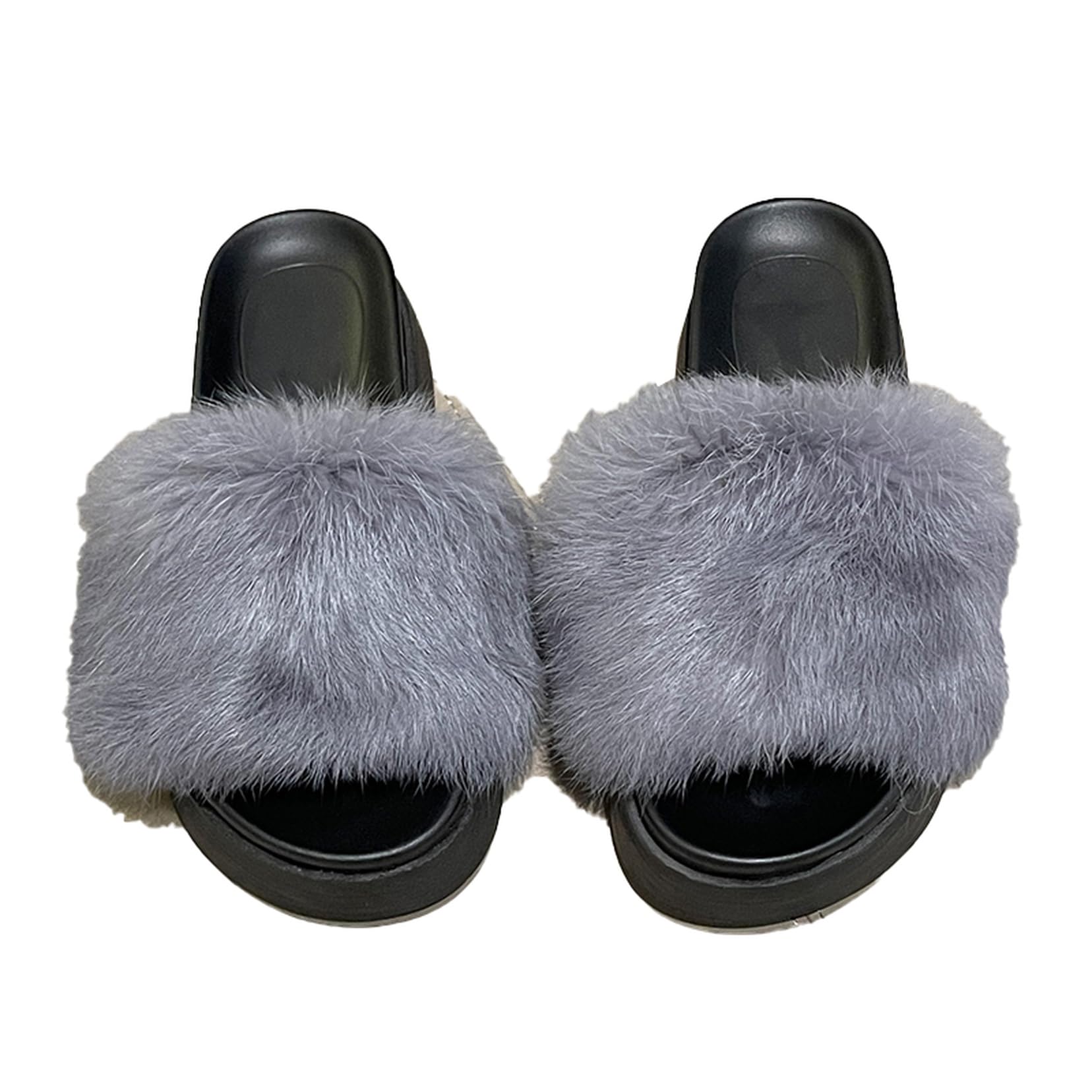 Amazon | [ムリョ] ファーサンダル リアルファー サンダル レディース