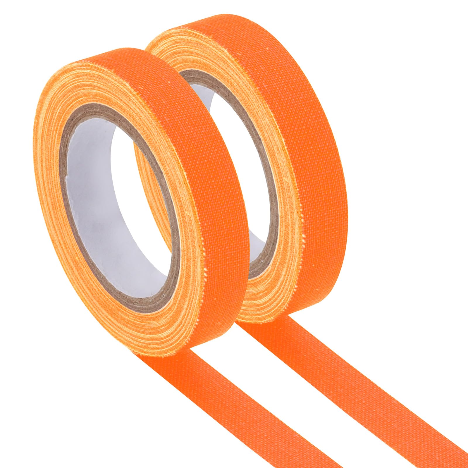 Photo 1 of PATIKIL Neon Gaffer Cloth Tape, 0.4 Inch x 32.8 Feet Colored Cotton Glow Tape Markers Fluorescent Blacklight Glow in The Dark Reflect Tape Stickers for Party Decorations, Orange
