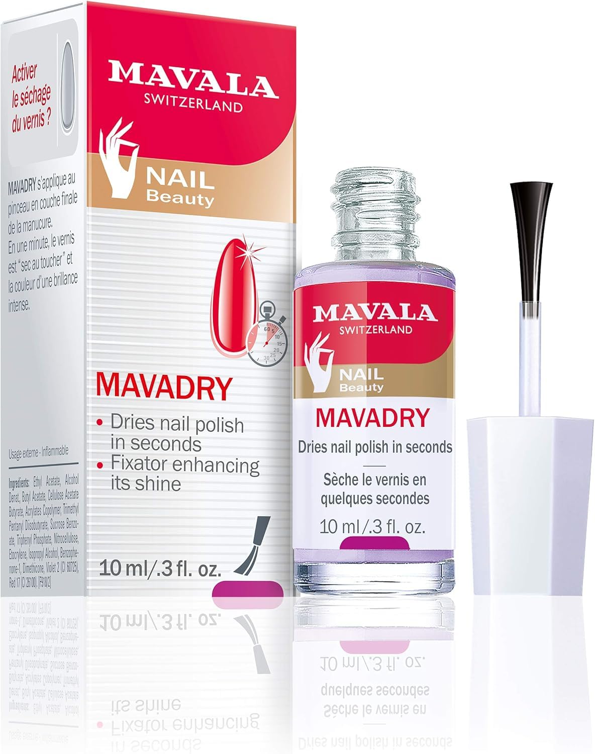 MAVALAMavala Mava Dry, 10ml Fast-Drying Nail Strengthening Treatment, Black