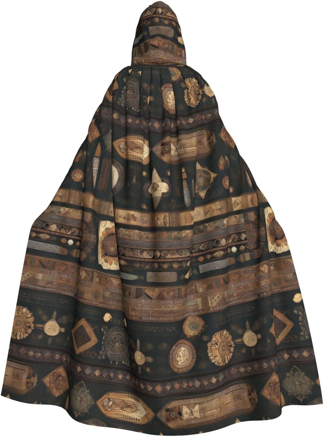 Bohemian Style Men Women Halloween Role Play Party Decoration Hooded Poncho