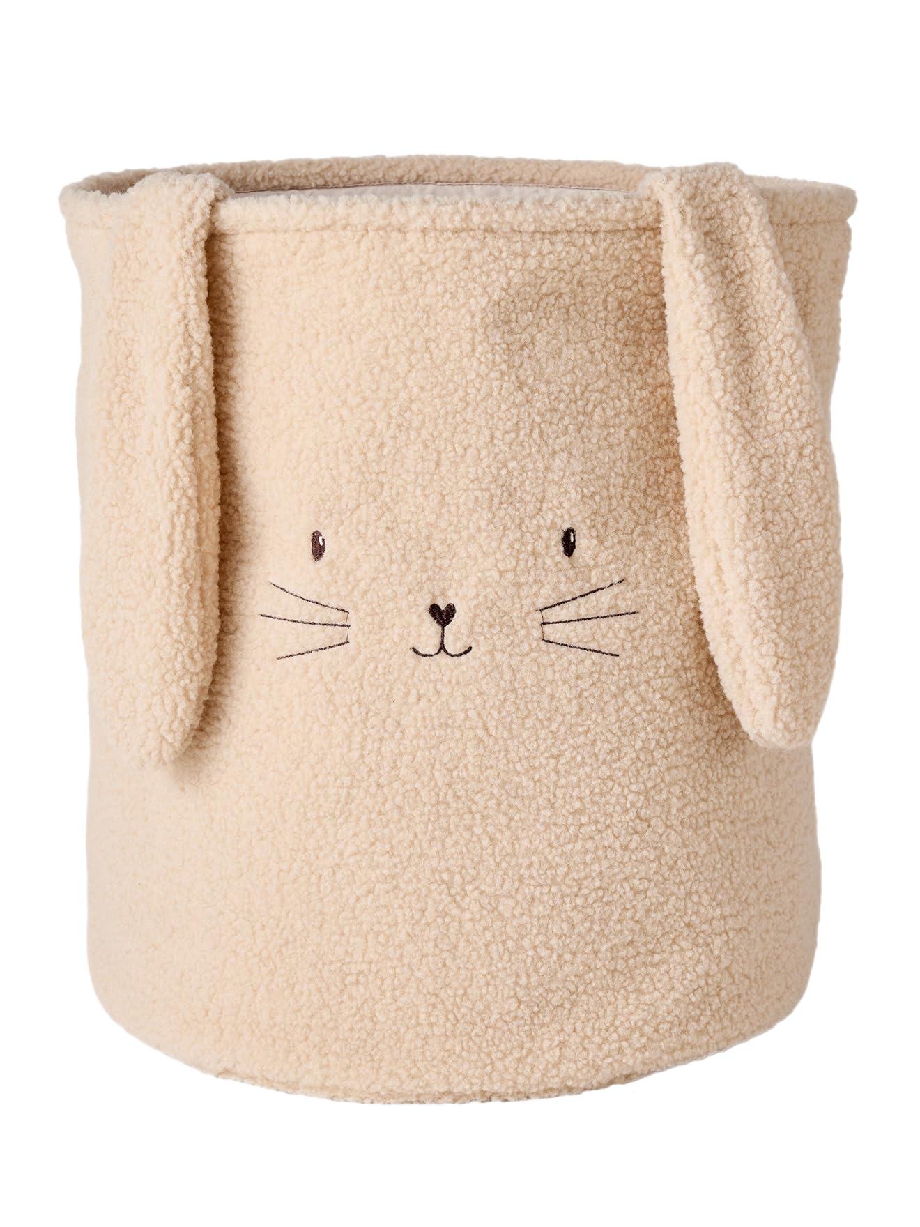 VERTBAUDET Panier de rangement lapin en sherpa sable TU