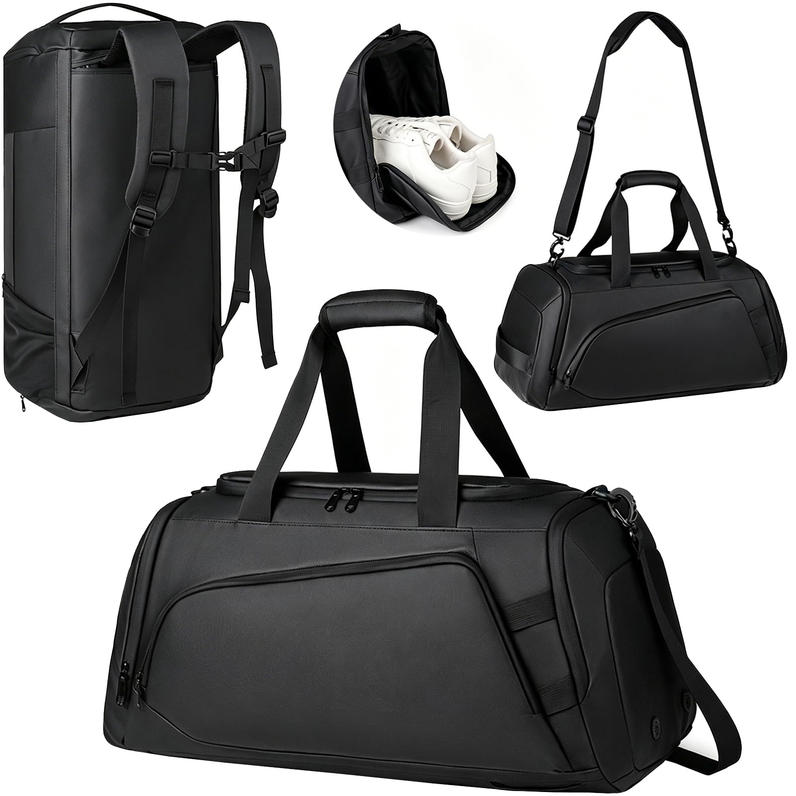 45L Grande borsa da palestra Sport Duffle Zaino per le donne degli uomini, Resistente all'acqua Fitness Sport Tote Borse da viaggio Week-end durante la notte Bagaglio a mano Borsa