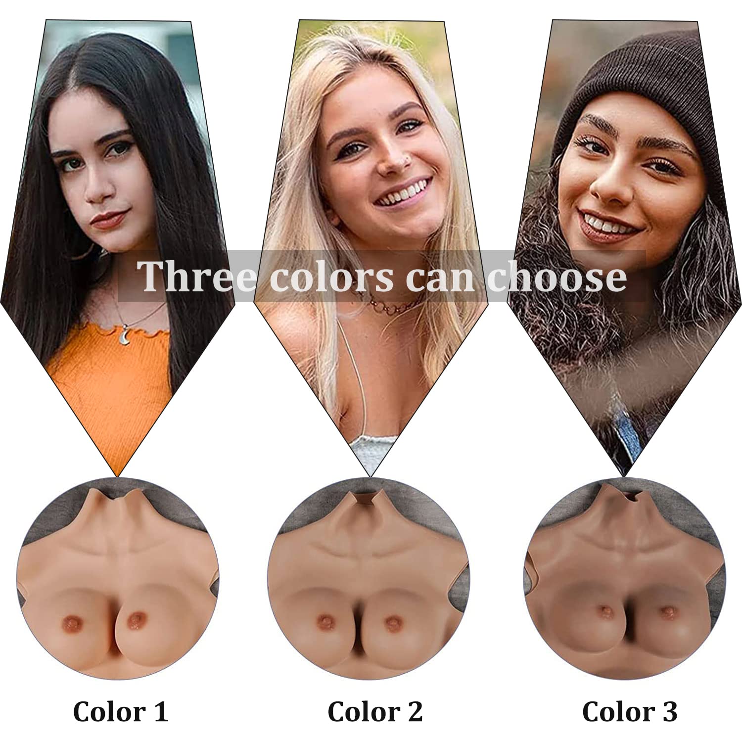 ZWSM Enorme Coppa K Realistico Forme del Seno in Silicone Tette Finte Tette Enhancer Transgender Sissy Drag Queen Crossdresser Corazze,Nude ZWSM Enorme Coppa K Realistico Forme del Seno in Silicone Tette Finte Tette Enhancer Transgender Sissy Drag Queen Crossdresser Corazze,Nude