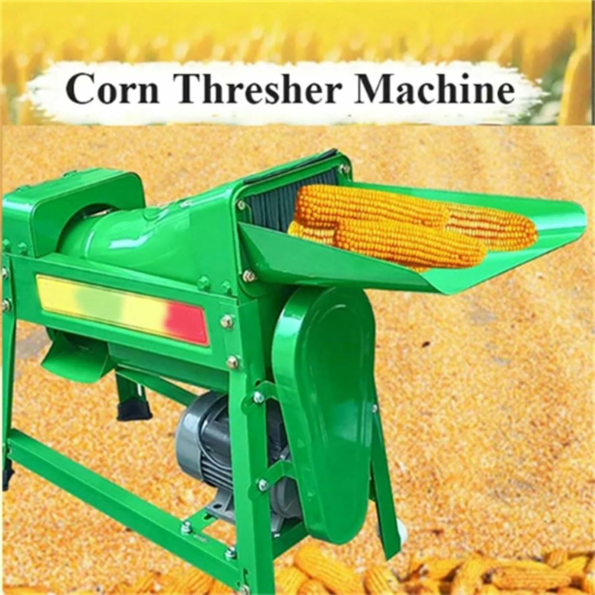 Macchina Sheller per mais - Trebbiatrice elettrica, potenza 4KW, uscita 1800kg/h, strumento efficiente di rimozione del kernel per aziende agricole, serbatoio di alimentazione ingrandito
