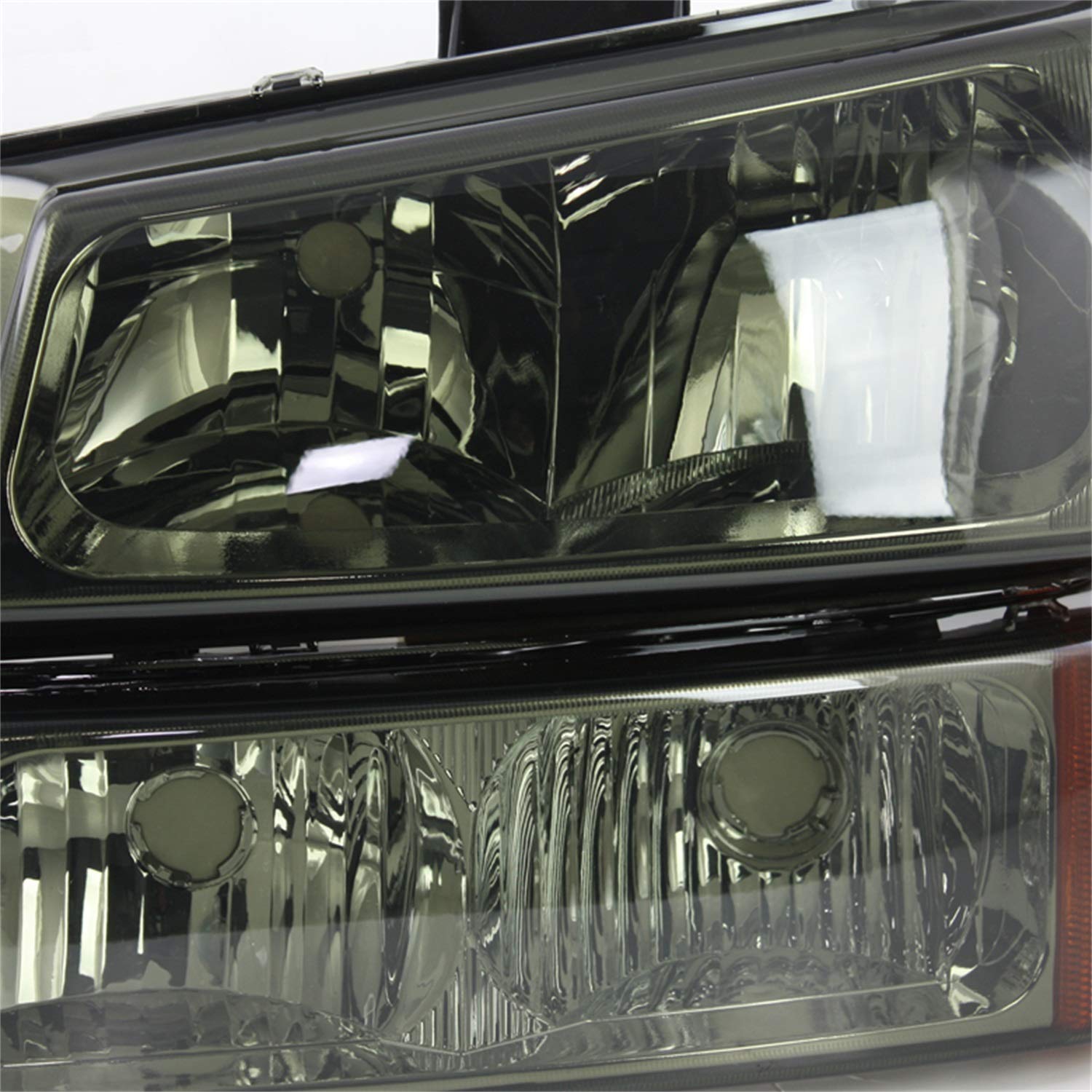 Amazon.com: xTune Auto 5064523 Crystal Front Headlight Kit Chrome 