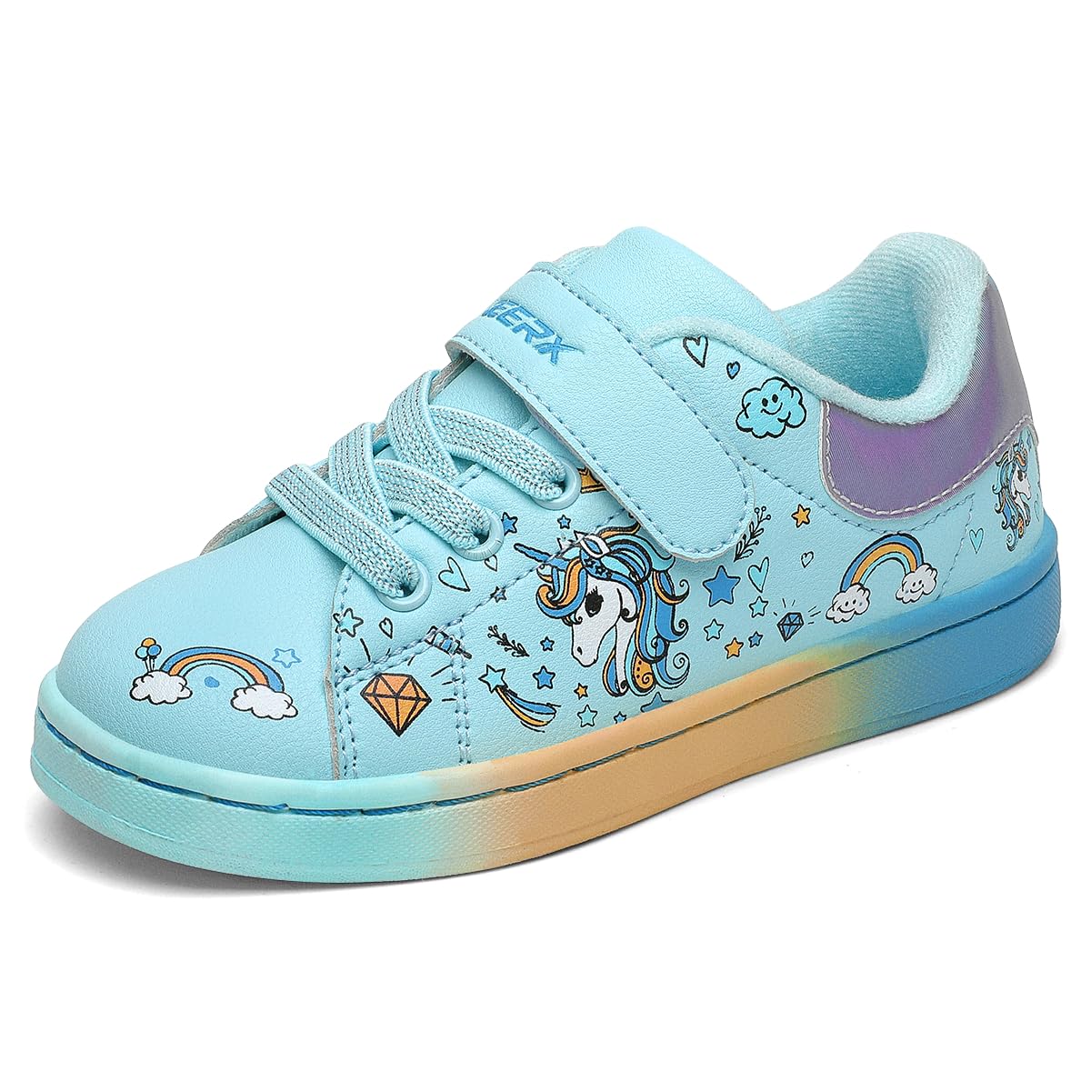 adidas gazelle silver green womens BALMAIN NEOPRENE AND LEATHER UNICORN LOW TOP SNEAKER, WHITE  OZNICO