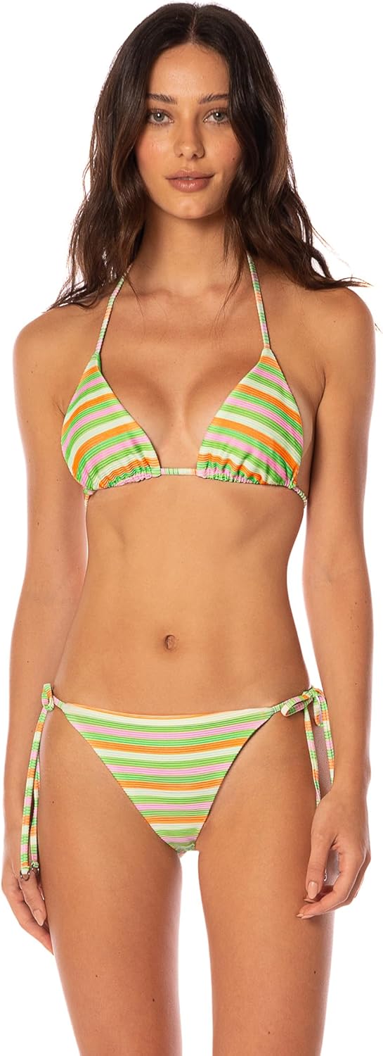 Maaji Women's Rainbow Stripe Reversible Low Rise