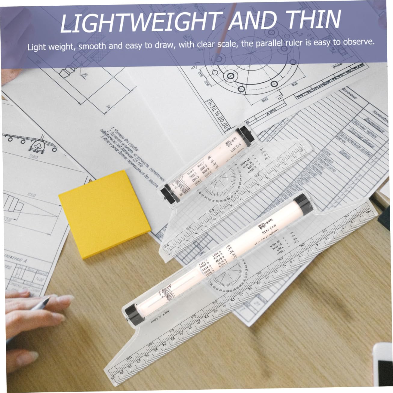 Gadpiparty 10pièces Règle à Dessin Parallèle Pour Mesure Angles Outil De Dessin Multi-fonctionnel Pour Étudiants Et Designers