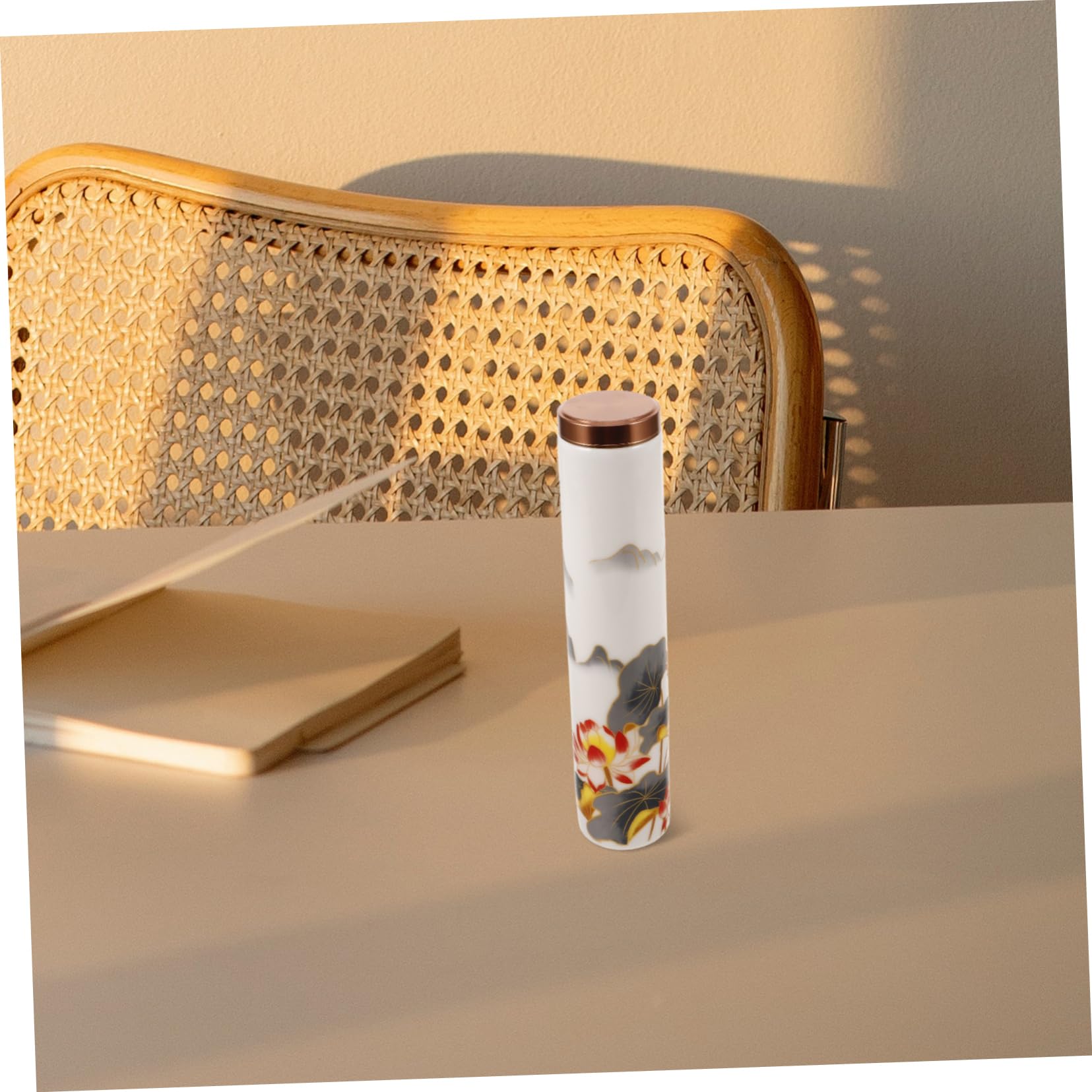 Tubo Portaincenso in Ceramica per Bastoncini, Leggero e Portatile | Contenitore Sigillato, Uso Casa e Viaggio, Finitura senza Sbavature, Formato Compatto