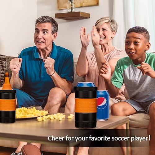 Miniatura 9 de Ourokhome Vaso térmico para latas, 5 en 1, de acero inoxidable, para latas delgadas y regulares de 12 onzas y 16 onzas y botellas de cerveza, a